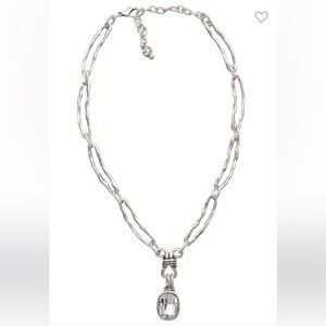 Hand made pewter necklace.